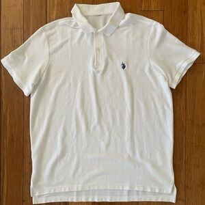 Men's White Polo Ralph Lauren, Size XL - Pre-owned - Good Condition